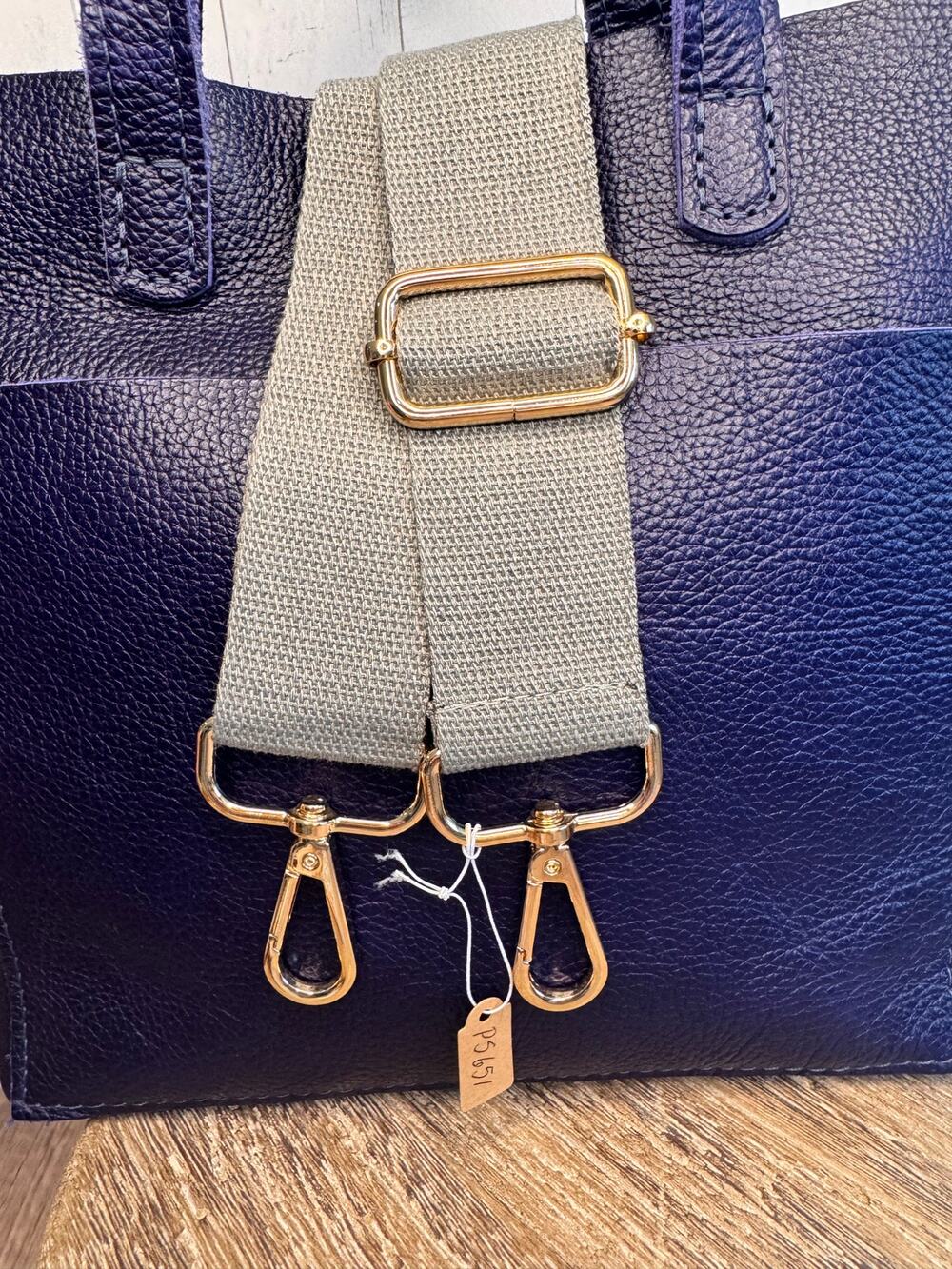 Crossbody Purse Gray Solid Bag Strap Guitar Strap NEW